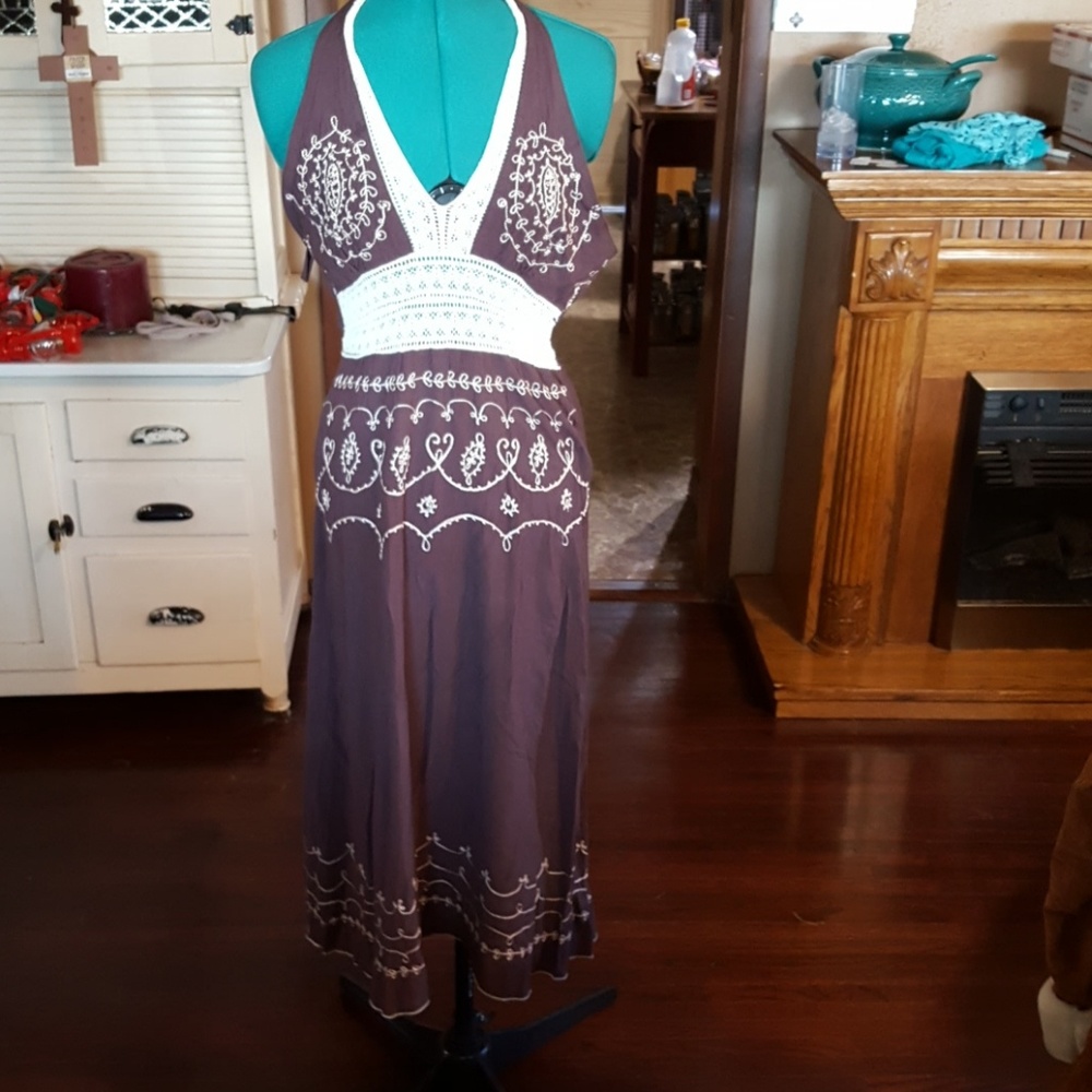 Double decker l/xl halter dress